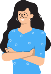 girl with glasses